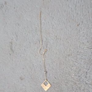 Gold threader earring